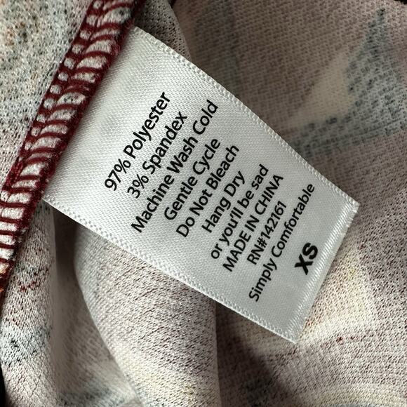 Lularoe Skirt Womens XS Red Geometric Southwestern Pencil Stretch Pull on Cassie - Picture 7 of 11